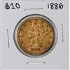 Image 1 : 1886 $10 Liberty Head Eagle Gold Coin