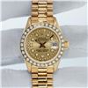 Image 3 : Rolex Ladies 18KT Yellow Gold Champagne Diamond President Wristwatch