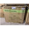 Image 2 : SUNBRELLA 5 PIECE CUSHION CAFE SET 2 CHAIRS, 2 FOOT RESTS, 1 TABLE (2 BOXES TOTAL)