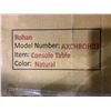Image 2 : CYPRESS HILLS HOME DECOR ROHAN NATURAL CONSOLE TABLE MODEL AXCHROH03