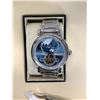 Image 2 : NEW MEN'S HELMA DH AUTOMATIC WORLD VIEW WATCH, TOURBILLON MOVEMENT, BLUE DIAL, STAINLESS STEEL