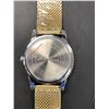 Image 2 : NEW MEN'S LA BANUS SKELETON DIAL WATCH WITH SHARK MESH STAINLESS STEEL STRAP, YELLOW GOLD COLOUR