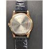 Image 2 : NEW MEN'S LA BANUS SKELETON DIAL WATCH WITH SHARK MESH STAINLESS STEEL STRAP, BLACK WITH GOLD