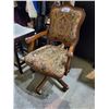 Image 1 : WOOD & CLOTH ROLLING OFFICE CHAIR