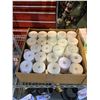 Image 2 : ASSORTED ITEMS INCLUDING; CALCULATOR ROLLS, STICKERS, TELUS BOX, CONCRETE DRILL BITS & MORE