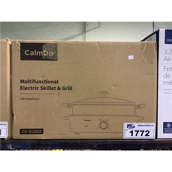 CALMDO CD-EC002 MULTI FUNCTION ELECTRIC SKILLET & GRILL
