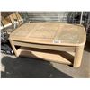 Image 2 : TILT UP BLEACHED OAK COFFEE TABLE