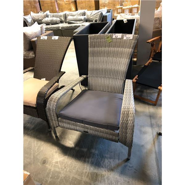 PATIO FLARE MUSKOKA GREY PATIO CHAIR