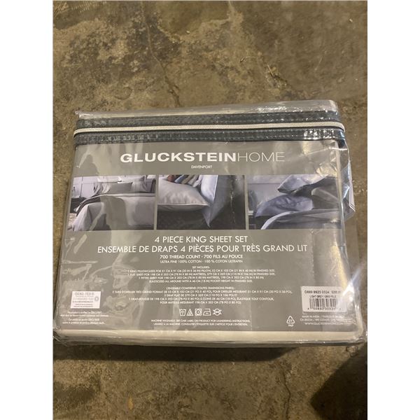 KING SIZE GLUCKSTEIN HOME SHEET SET