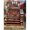 Image 2 : SNAP-ON TOOLBOX WITH ASSORTED CONTENTS INCLUDING; WRENCHES, PLUG TESTER, DRILL BITS & MUCH MORE