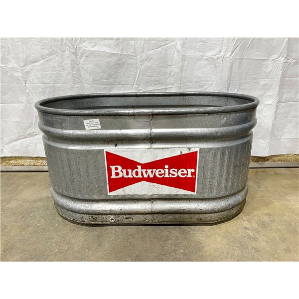 Galvanized Budweiser Beer Tub