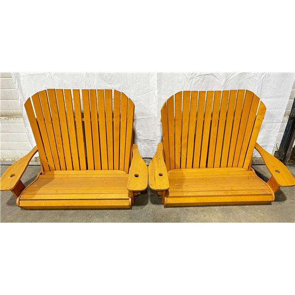 2 - Wooden Bench Swings