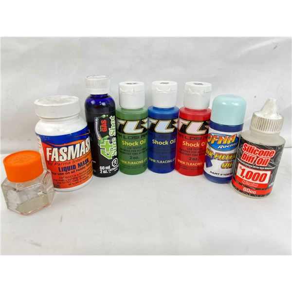 Assorted RC Oils - 8 bottles