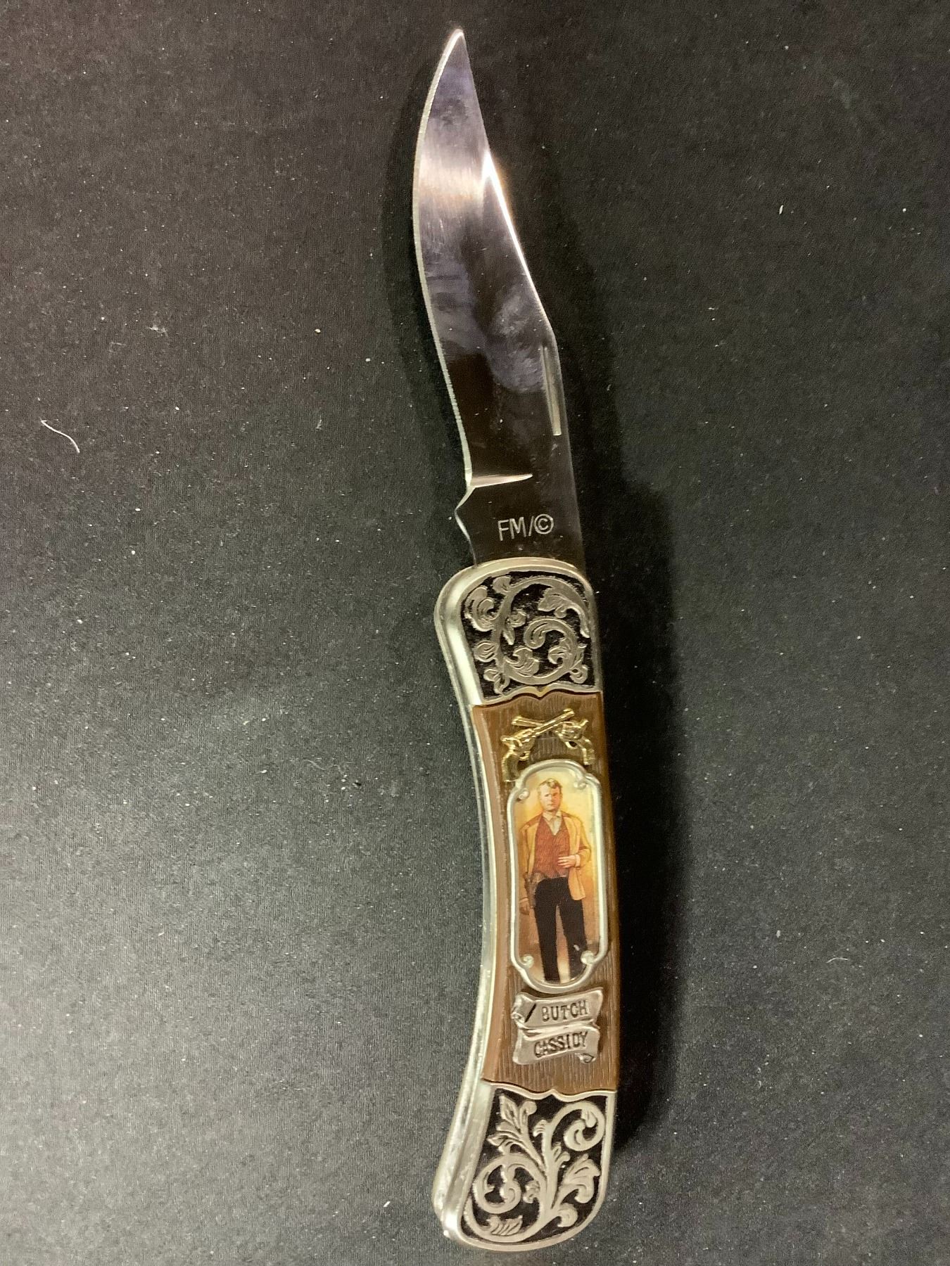 FRANKLIN MINT COLLECTOR KNIVES BUTCH CASSIDY KNIFE - Able Auctions