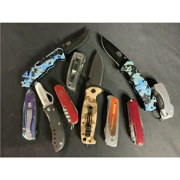 10 ASSORTED KNIVES