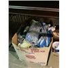 Image 2 : BOX OF WORK GLOVES, WALL LANTERNS, & MORE
