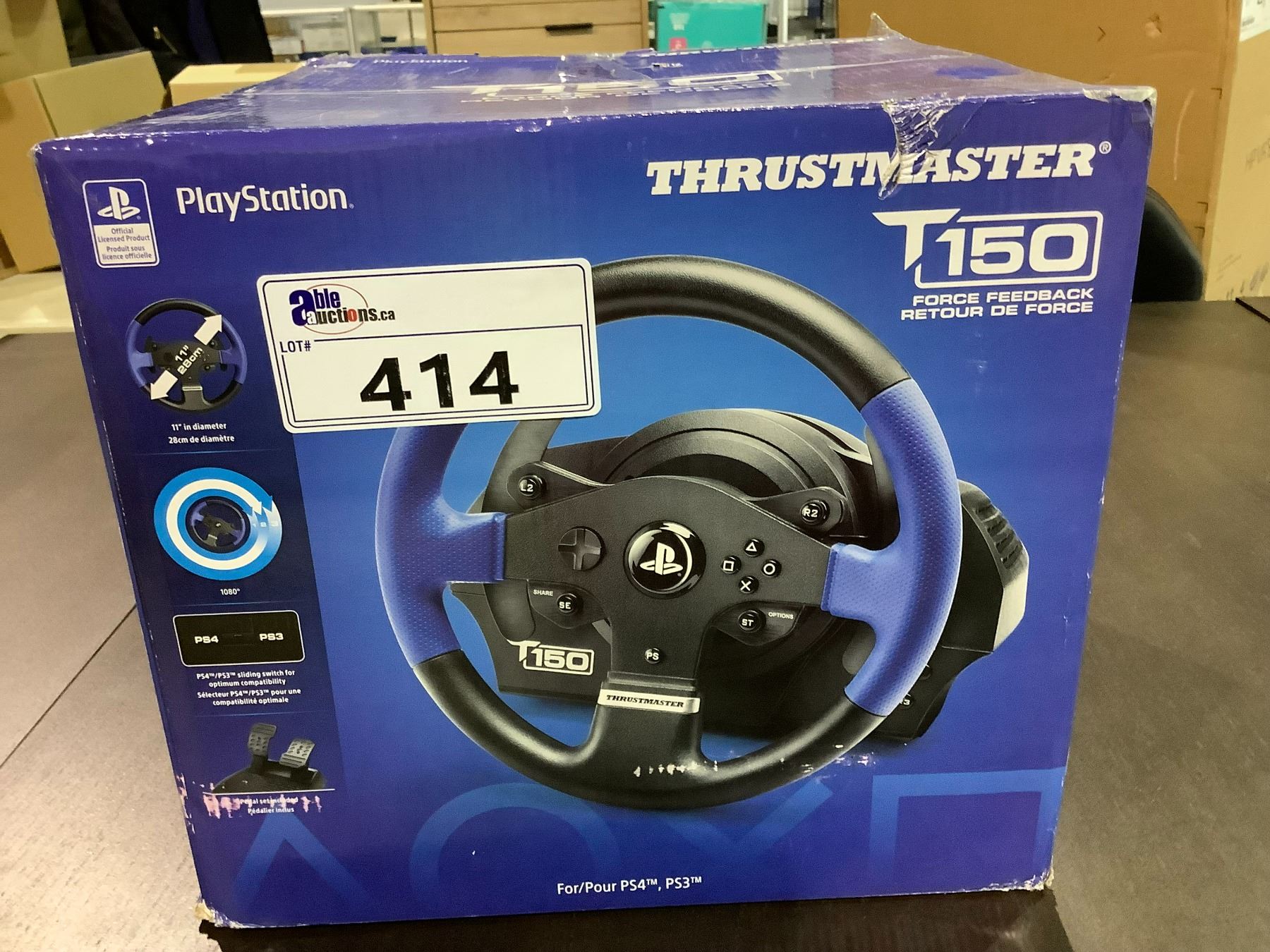 T150 THRUSTMASTER PLAYSTATION T150 FORCE FEEDBACK RACING WHEEL FOR PS3 & PS4
