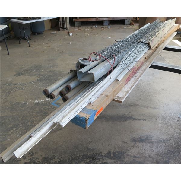 Multiple Pipes, Tubing, Angle Iron, Chain Link Fencing, Edging, etc Misc Size