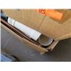 Image 8 : Qty 2 Boxes PVC Pipe, Fittings, Tee's, Elbows, etc & Wire Mesh Hose, PVC Cement, etc
