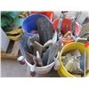 Image 2 : Multiple Buckets Concrete Trowels, Tooling Trowels, Mag Floats, Edgers, etc