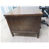 Image 2 : Wooden Desk w/ 7 Drawers & Rolling Office Armchair 60"x34"x29"H
