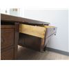 Image 8 : Wooden Desk w/ 7 Drawers & Rolling Office Armchair 60"x34"x29"H
