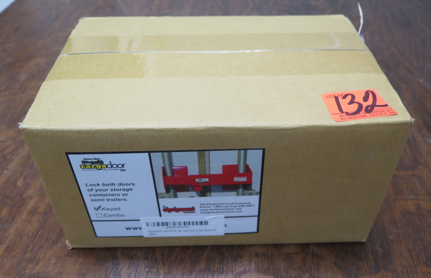 Equipment Lock Company Heavy Duty Cargo Door Keyed Lock in Box