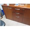 Image 8 : Wooden "U" Shaped Office Desk w/ Hutch, Drawers & Chair (Contents & Electronics Not Included)