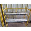 Image 2 : Qty 2 @ 6' Rolling Yellow Metal Scaffolds & 1 @ 3' Rolling Scaffold