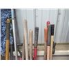 Image 8 : Multiple Rakes, Shovels, Brooms, Mops, Axes, etc