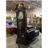 Image 1 : BULOVA GRANDFATHER CLOCK COMPLETE WITH WEIGHTS AND PENDULLEM