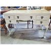 Image 1 : 5 DRAWER WRITERS DESK WITH QUEEN ANNE LEGS