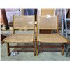Image 1 : 2 MODERN WICKER LOUNGE CHAIRS