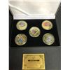 Image 1 : 24K GOLD PLATED MICHAEL JORDAN COINS WITH COA