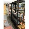 Image 2 : 2 BLACK METAL 5 TIER SHELVES, AND 1 WHITE SHELF UNIT, NEEDS ASSEMBLY