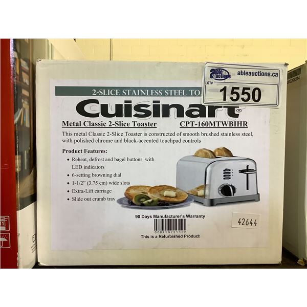 CUISINART 2 SLICE TOASTER