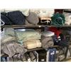 Image 1 : SHELF OF ASSORTED THROW BLANKETS AND BEDDING