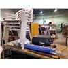 Image 2 : 2 SHELVES OF ASSORTED ITEMS INCLUDING; SPEAKERS, PATIO CHAIRS, PORTABLE BBQ & MORE