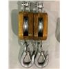 Image 2 : 2 SEA LINK ABEL 6" SINGLE SHEAVE BLOCKS WITH FIXED HOOK