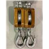 Image 2 : 2 SEA LINK ABEL 6" SINGLE SHEAVE BLOCKS WITH FIXED HOOK