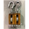 Image 2 : 2 SEA LINK ABEL 6" SINGLE SHEAVE BLOCKS WITH FIXED HOOK