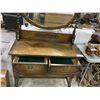 Image 2 : ANTIQUE VICTORIAN BARLEY TWIST 2 DRAWER DRESSER