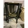 Image 1 : BRASS SERVING TABLE WITH ASIAN DECENT LADY INLAY