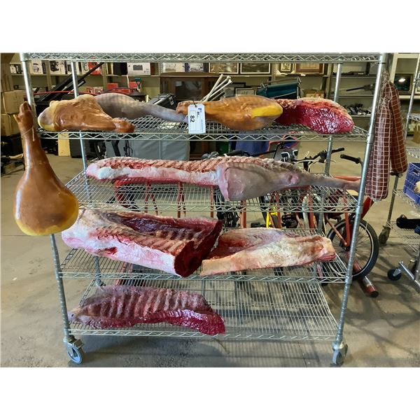 LOT OF MOVIE PROP STEER, HAM MEAT *RACK NOT INCLUDED* - Able Auctions