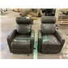 Image 1 : *TESTED WORKING* 2 ELECTRIC RECLINERS (SOME DAMAGE)