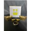 Image 1 : JESUS RING, ASSORTED GOLD TONE ITEMS, & *NEW* ACCENT WIRELESS EARBUDS