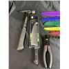 Image 2 : ASSORTED CROWBARS HAMMER, & CUISINART KITCHEN KNIVES