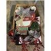 Image 2 : BOX OF ASSORTED INCOMPLETE GLASSWARE & XMAS DECOR