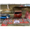 Image 3 : ASSORTED METAL FILES, CABLE/WINCH PULLER (2TON), 5 HUSKY STAINLESS STEEL WIRE RING ANCHOR
