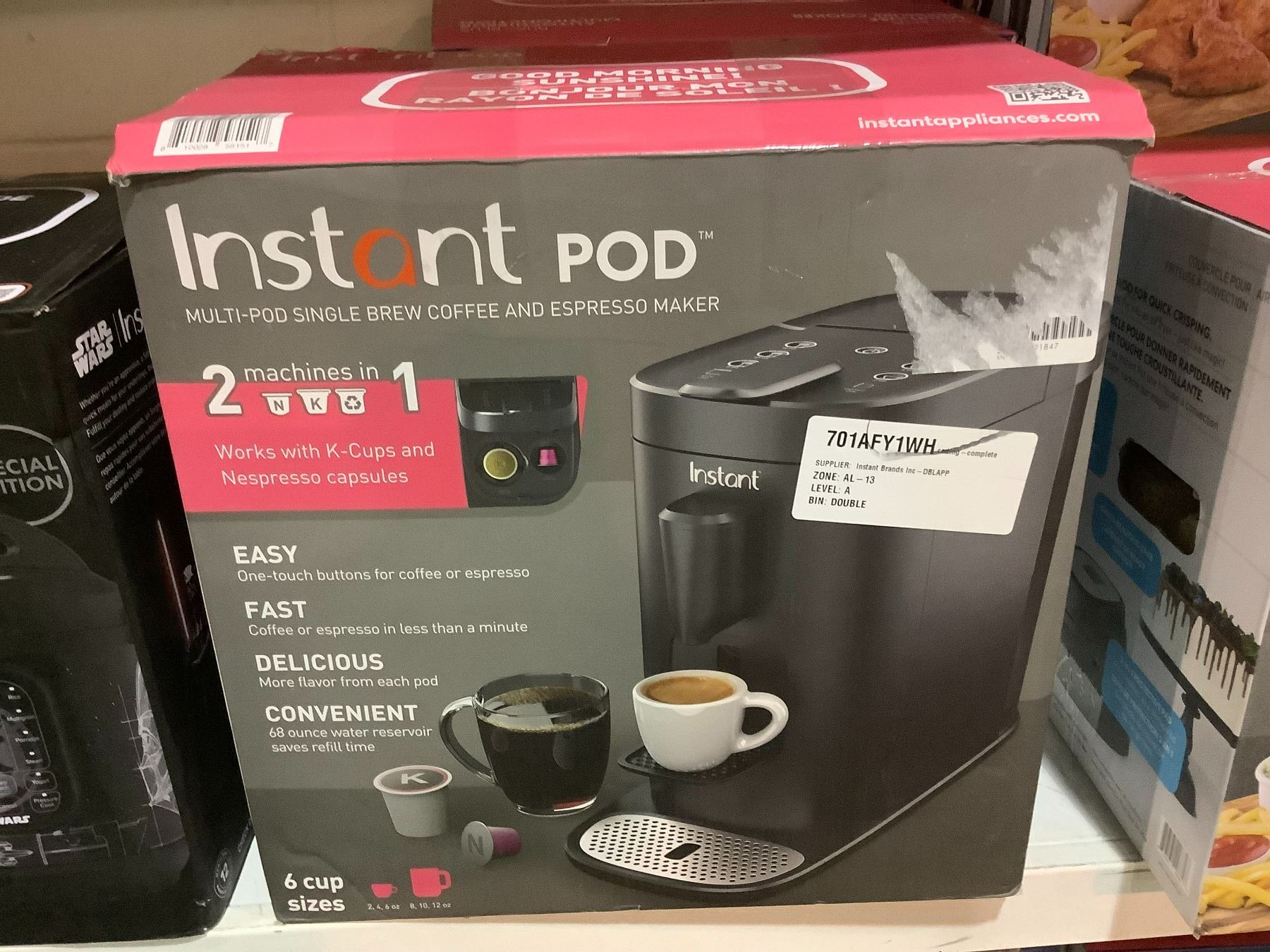 Multi Pod Machine INSTANT POD MULTI-POD SINGLE BREW COFFEE AND ESPRESSO MAKER